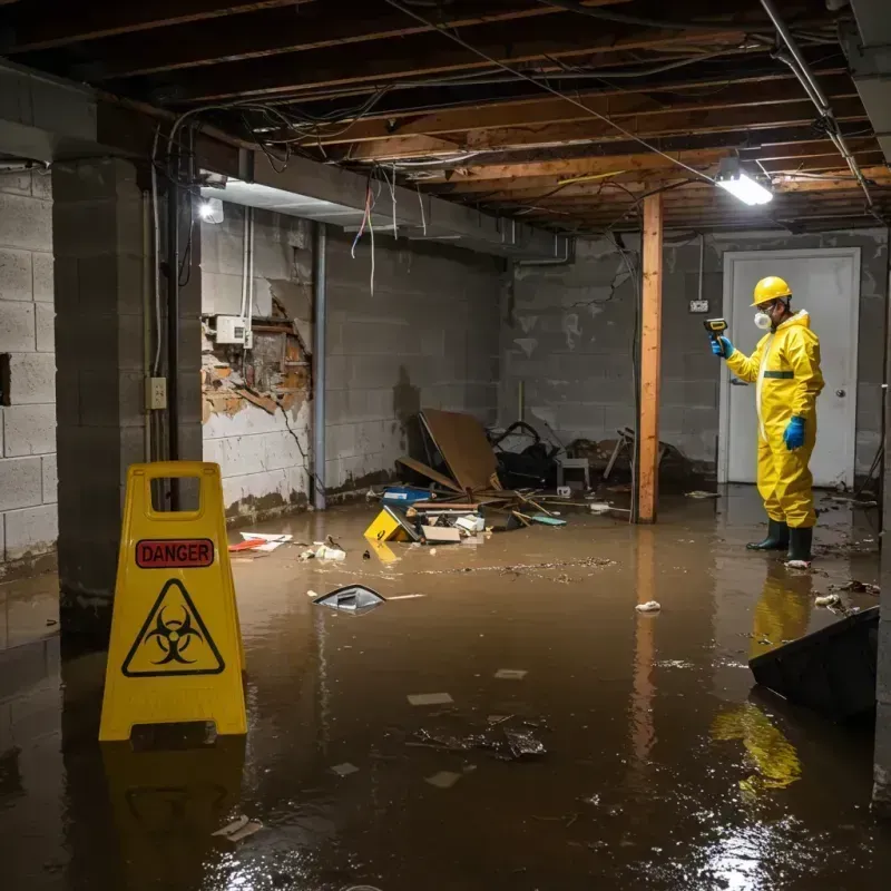 Flooded Basement Electrical Hazard in Janesville, CA Property